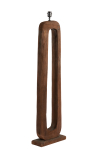Light & Living Vloerlamp Kelafo Mangohout Chocolade Bruin 125cm