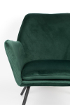 Lounge Chair Bon Velvet Groen - Giga Meubel