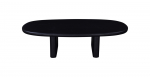 Salontafel Gin Zwart Ovaal 130cm - Giga Meubel