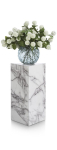 Coco Maison Pilaar Marble Look 65cm Wit