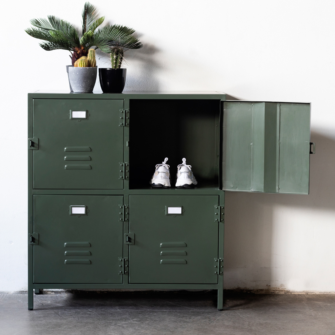 Door wedstrijd wassen Locker New Vintage Groen 4-deurs kopen? ⏩ Giga Meubel! - Giga Meubel