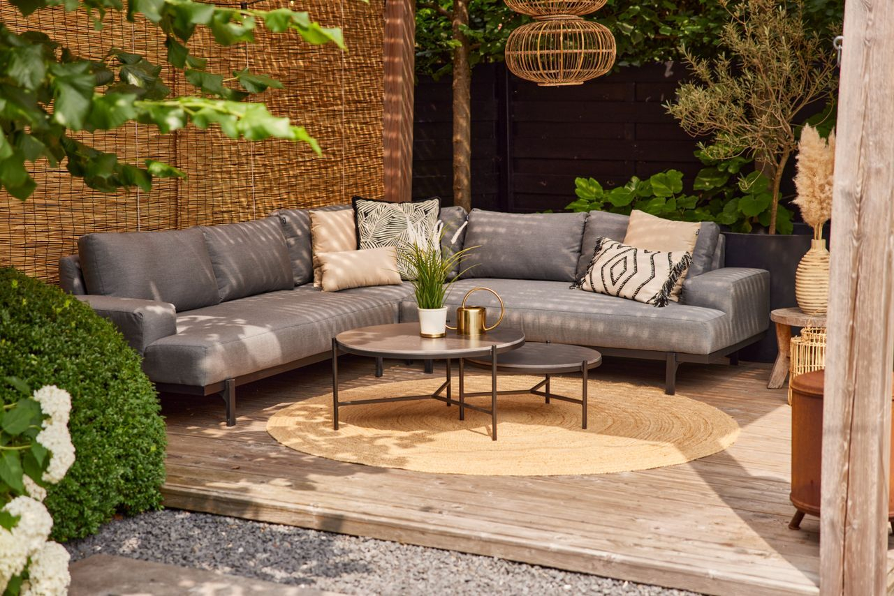 Hartman Hoek Loungeset Grijs ⏩ - Giga Meubel