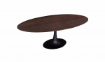 Eettafel Ziggy Bruin Ovaal 160cm O-poot - Giga Meubel