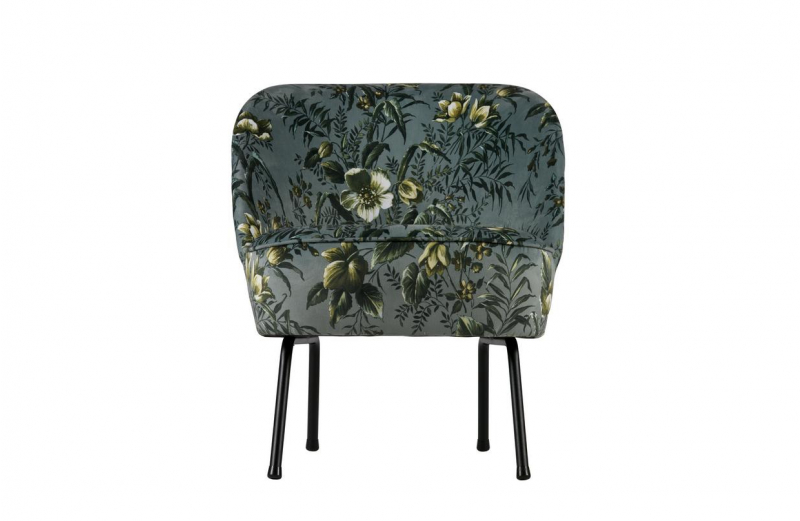 BePureHome Fauteuil Vogue Velvet Poppy Grijs