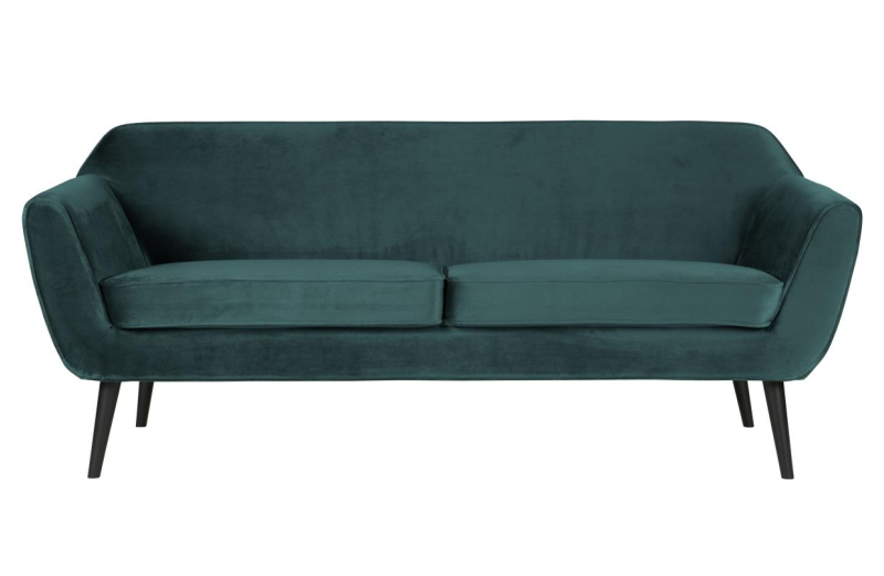 Woood Rocco sofa 187 cm fluweel teal