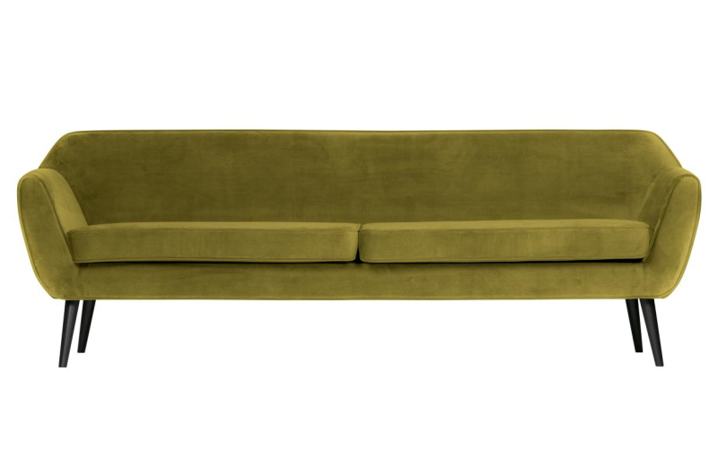 Woood Rocco xl sofa 230 cm fluweel olive