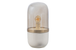 Woood Exclusive Flora Tafellamp Metaal Glas Grijs