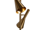 BePureHome Vloerlamp Body Met 2 Lampen Metaal/Marmer Antique Brass