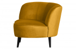 Woood Lounge Fauteuil Sara Links Velvet Oker