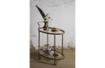 BePureHome Push Trolley Antique Brass