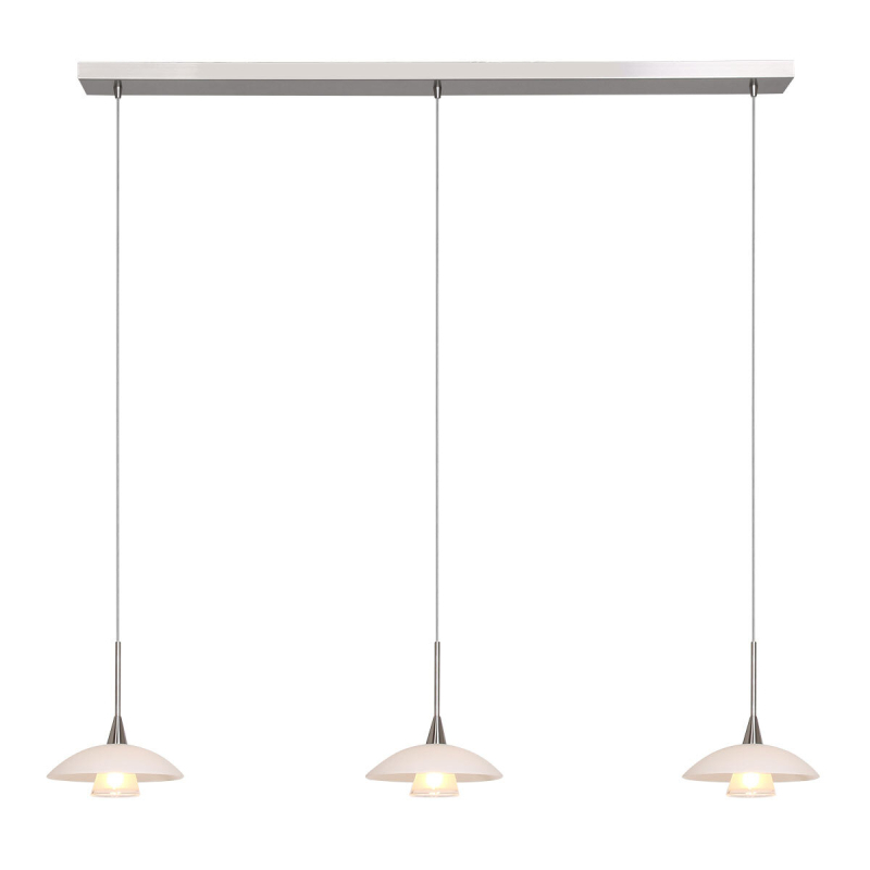 Steinhauer Tallerken Hanglamp Staal 3-lichts