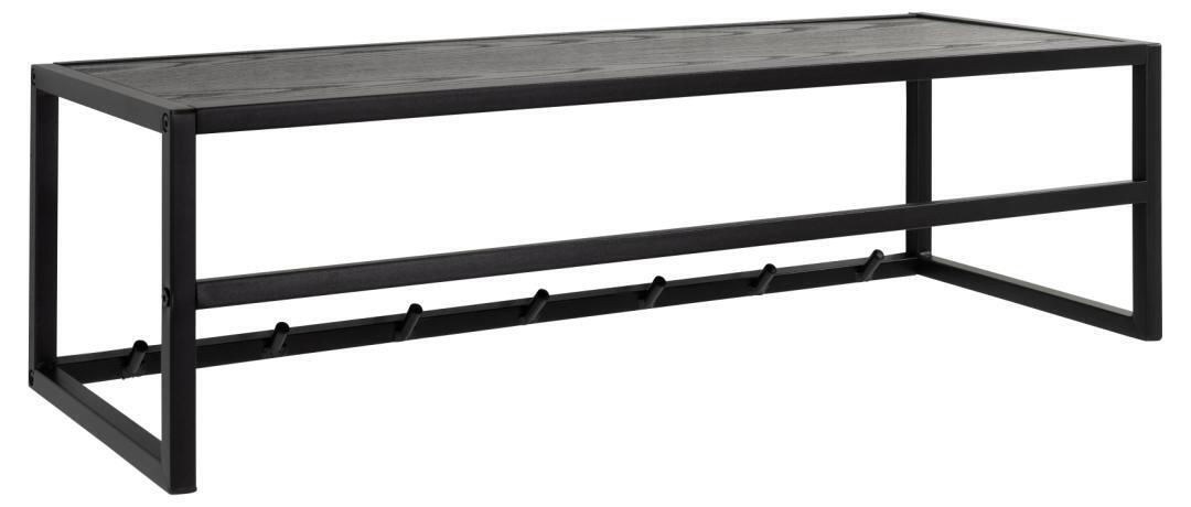 Kapstok Bronx 4 Metal Zwart Groot - Giga Living