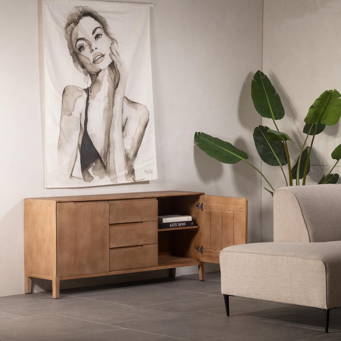 Dressoir Jiro Bruin 150cm - Giga Meubel