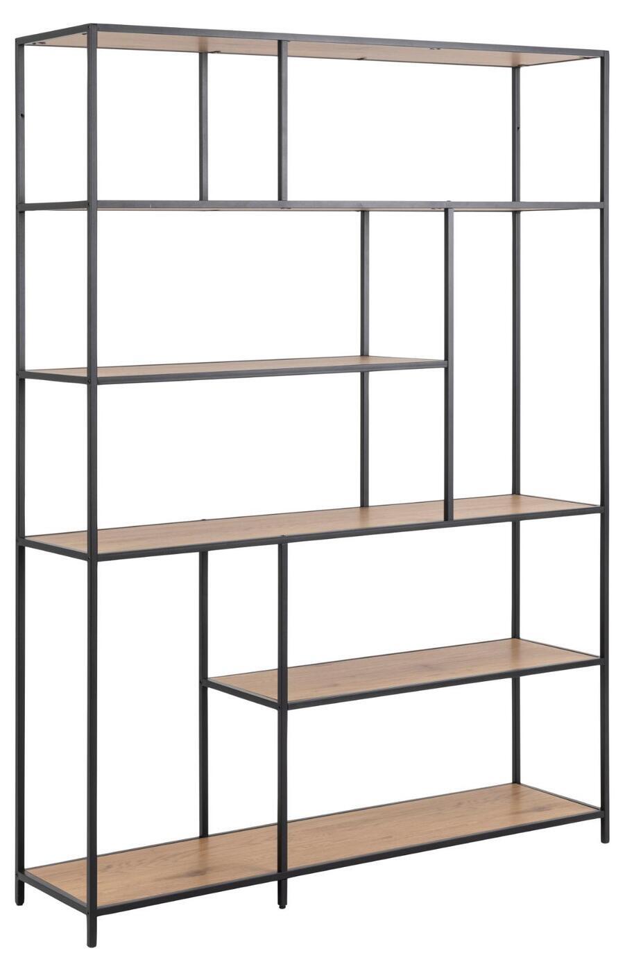 Boekenkast Bronx MDF Naturel 135x185cm - Giga Living
