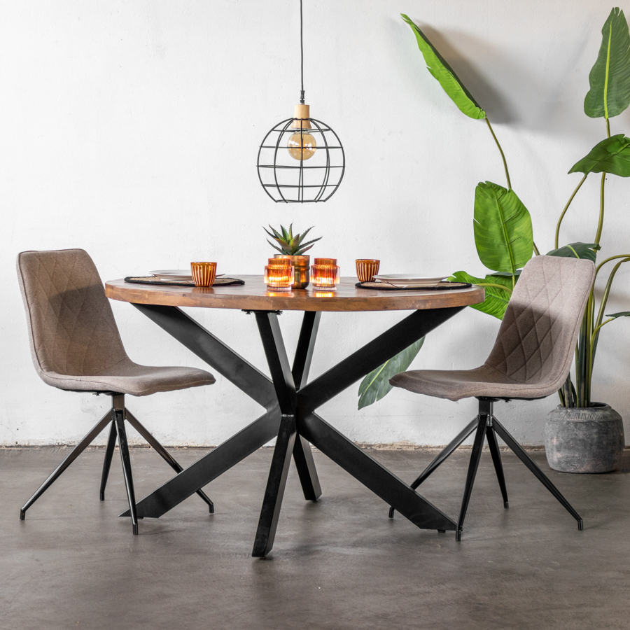 Eettafel Bas Rond 120cm - Giga Meubel