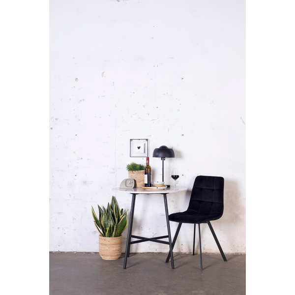 Eettafel Jix Rond - 78cm - Wit Marmer - Giga Meubel