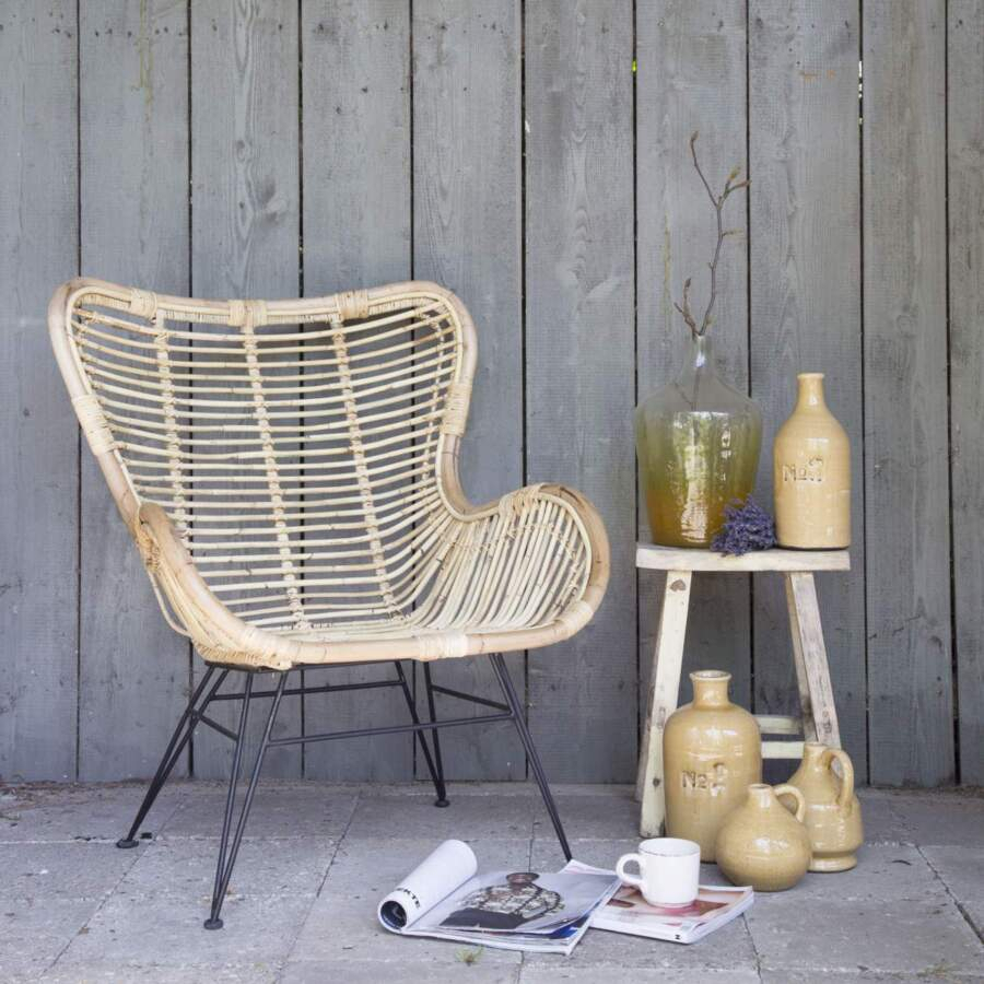 Egg chair &apos;Rattan&apos; Naturel
